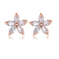 Dainty Daisy Austrian Crystal Stud Earrings